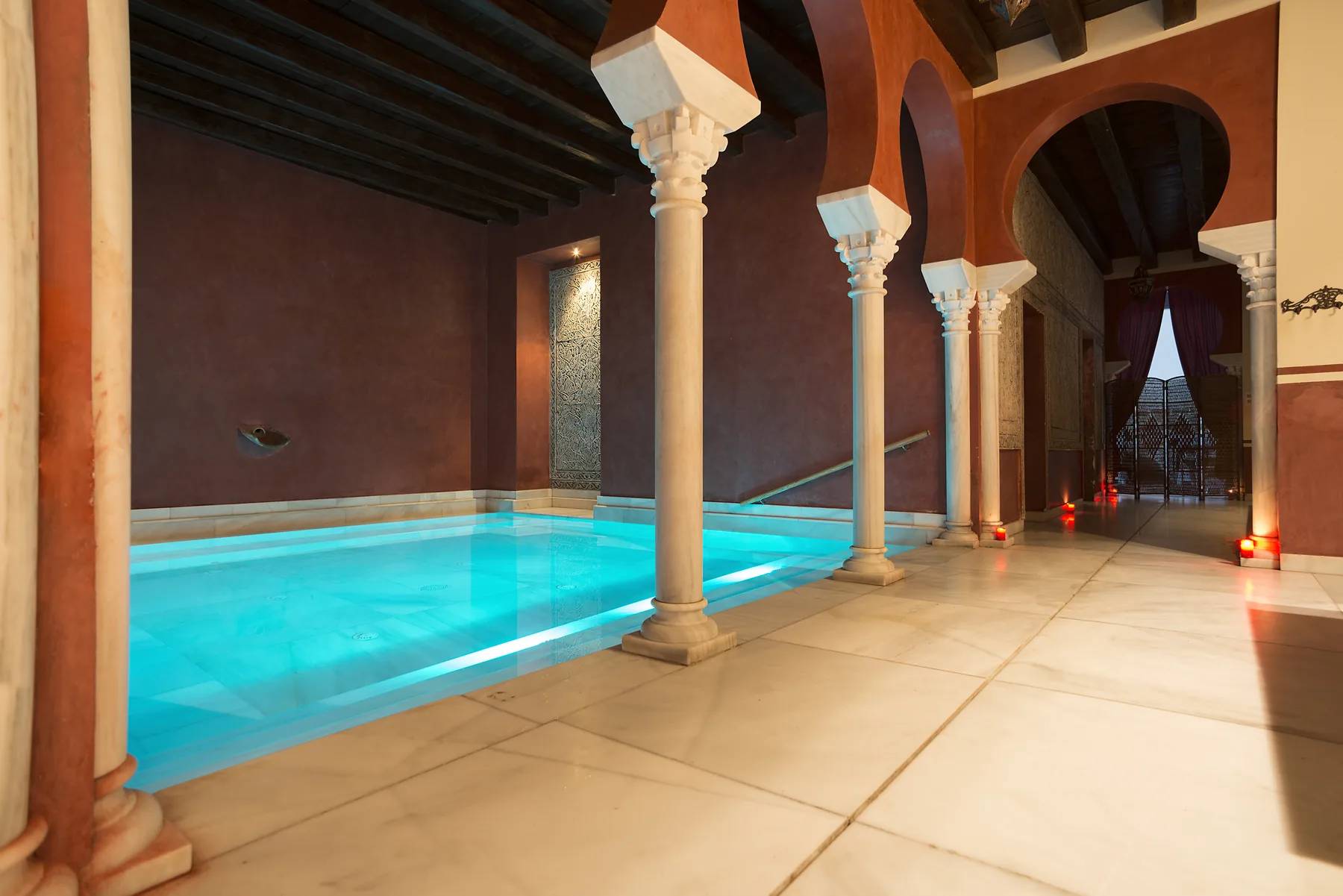Ambiente del hammam nocturno